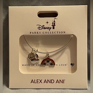 NEW Walt Disney Alex and Ani Colorful Mickey Rainbow Bangle - Pride‎ Bracelet